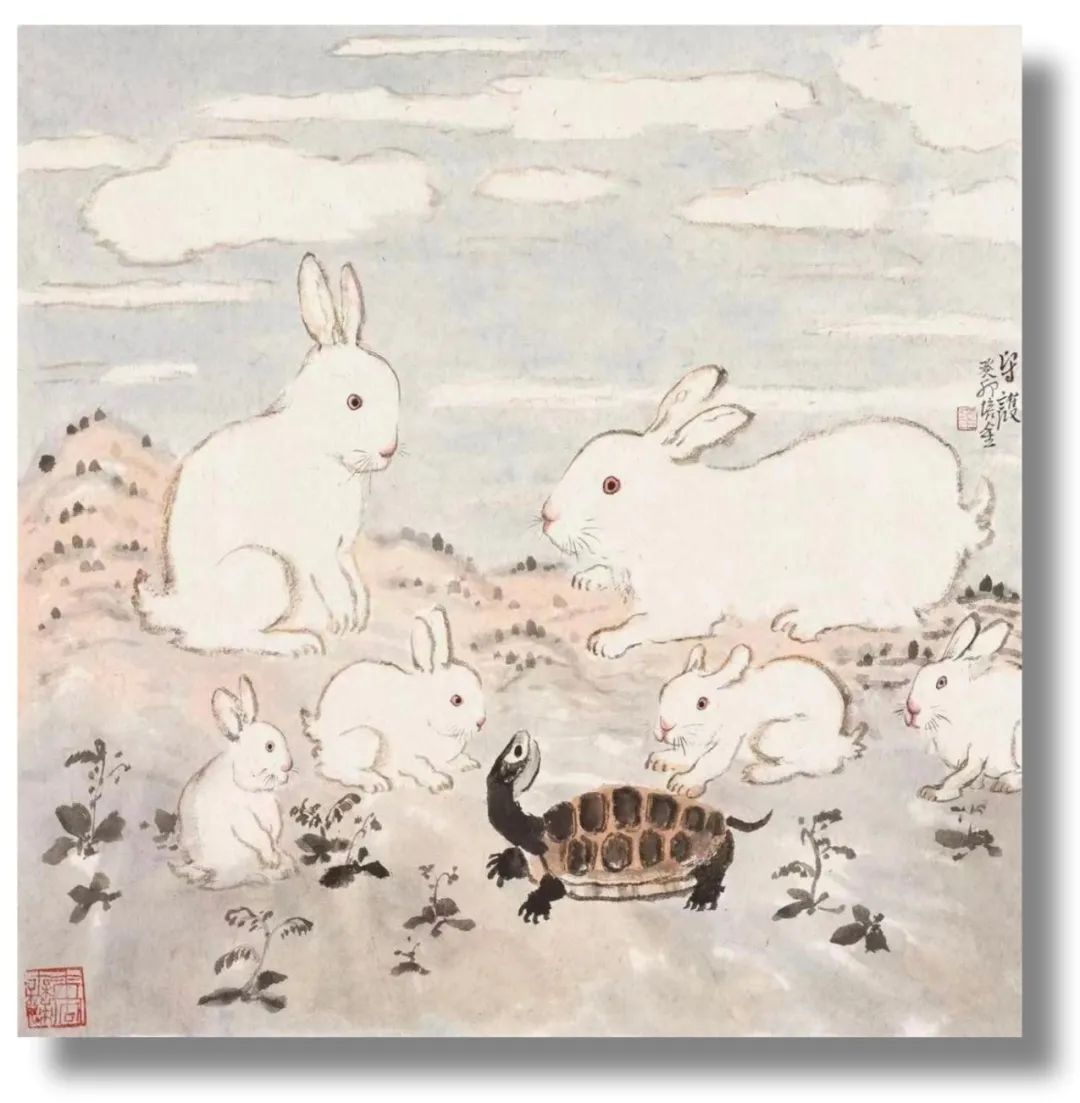 肖培金画兔：赏其态，崇其性，仰其神
