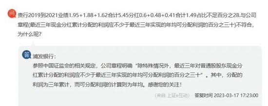 浦发银行食言30%分红率，2022年仅分红20%