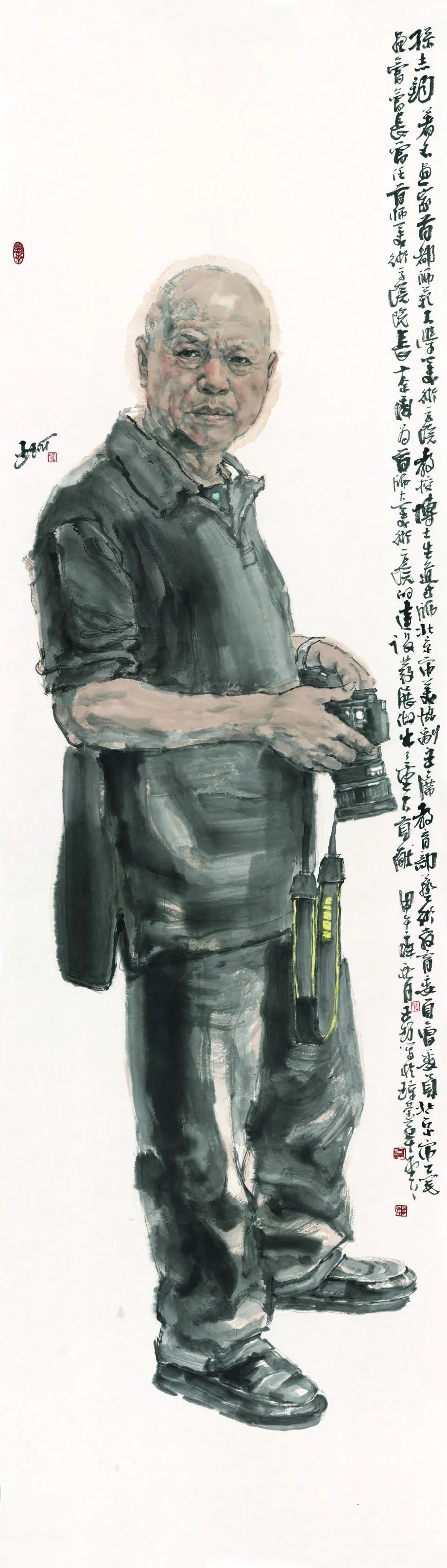 “心向朴素——王珂水墨人物画作品展”在青岛开幕