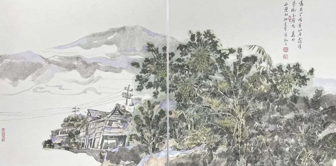 著名画家杨文森受邀参加“商都意象——中国画名家作品展暨义乌写生行”