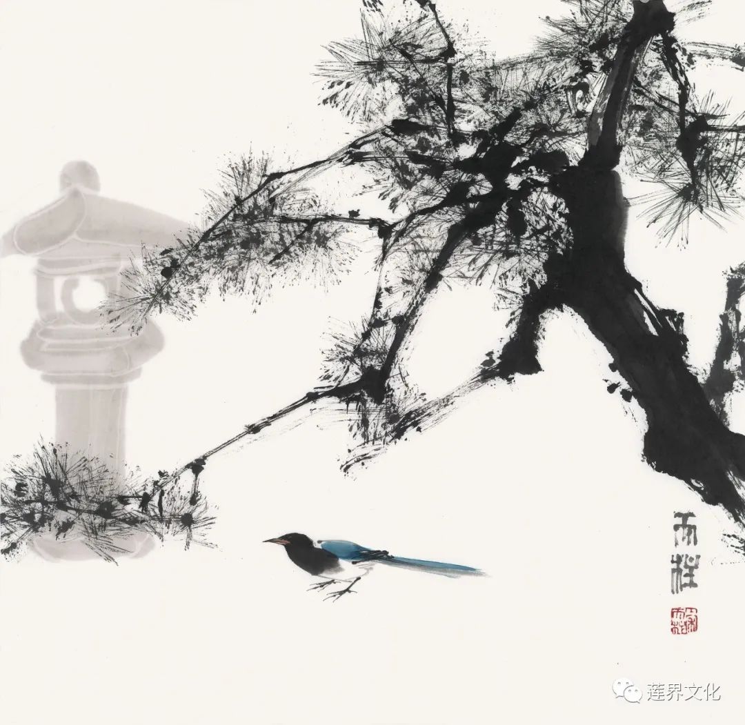 秦天柱的花鸟画：笔墨清新灵动，画面结构称奇