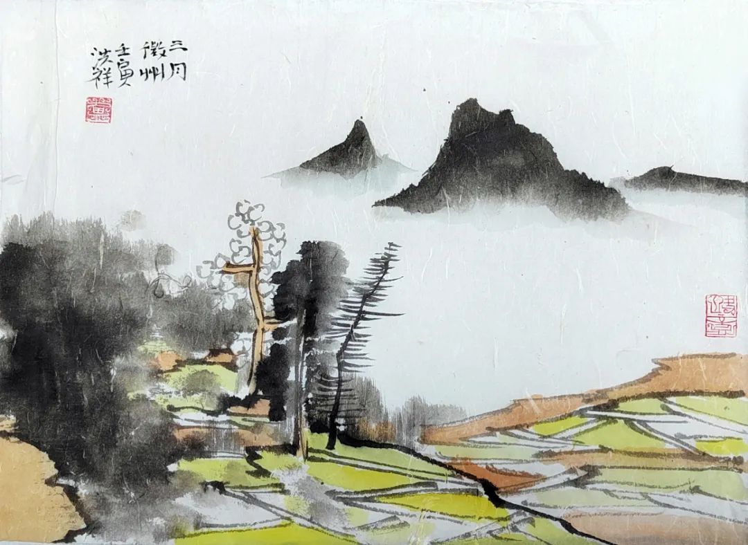 著名画家卢洪祥应邀参展，“巍巍岱宗·耀我中华——中国画名家精品邀请展”今日隆重开幕