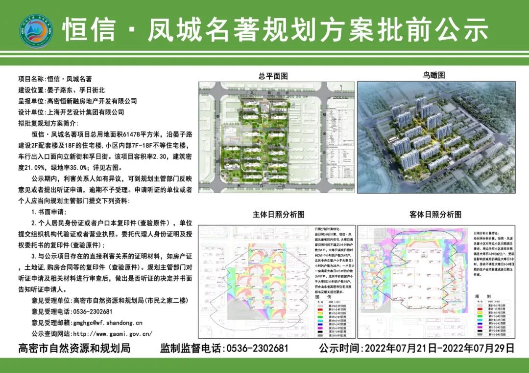 项目启动一周年，潍坊高密恒信·凤城名著交出闪亮答卷