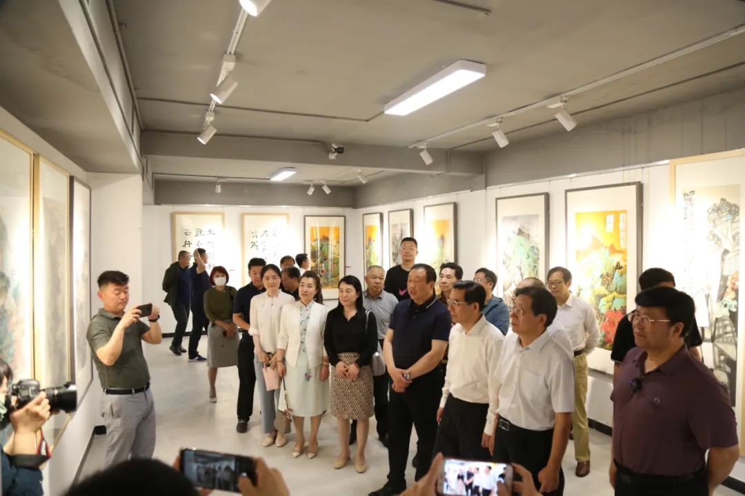 民革中央画院（第四回）“携手共进一一民革山东中山书画院作品联展”隆重开幕