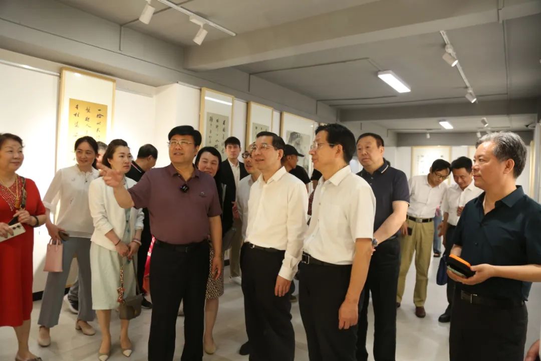 民革中央画院（第四回）“携手共进一一民革山东中山书画院作品联展”隆重开幕