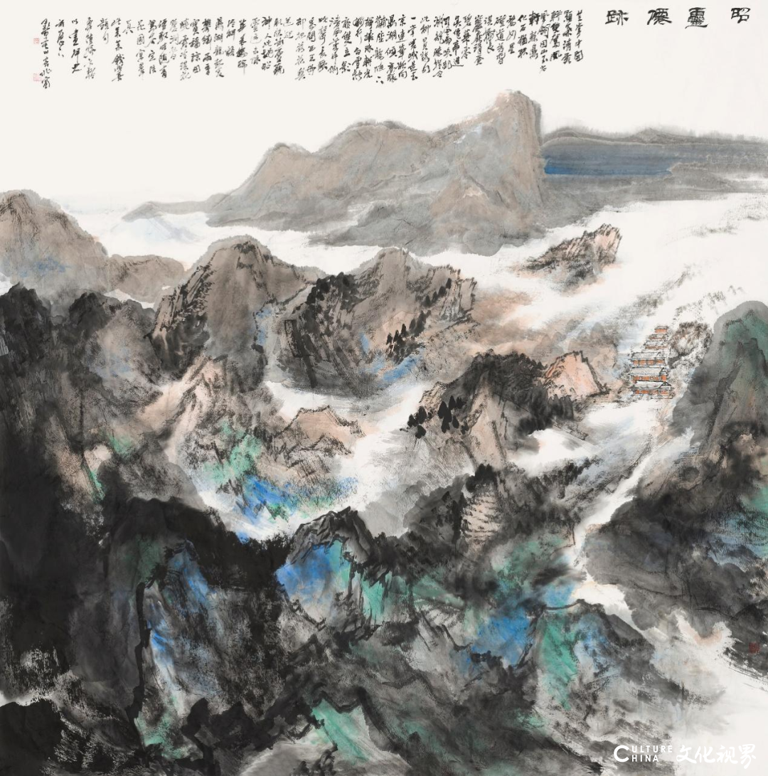 烟岚云岫，青年画家孙文韬受邀参展“艺彩新锋——山东美术新人新作展（2023）”