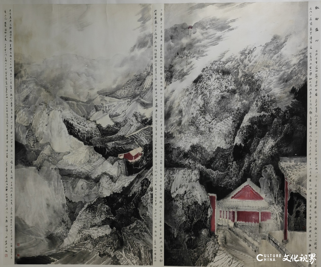 烟岚云岫，青年画家孙文韬受邀参展“艺彩新锋——山东美术新人新作展（2023）”