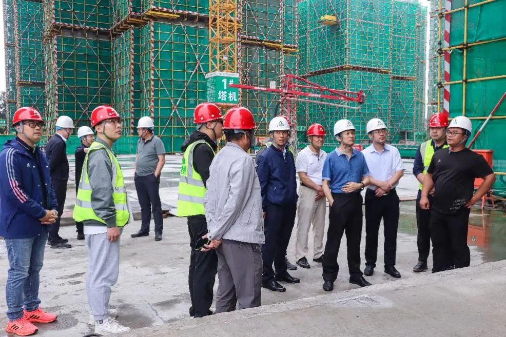 山东省路桥集团监事会主席范垚先一行到建筑公司成都蒲江项目调研
