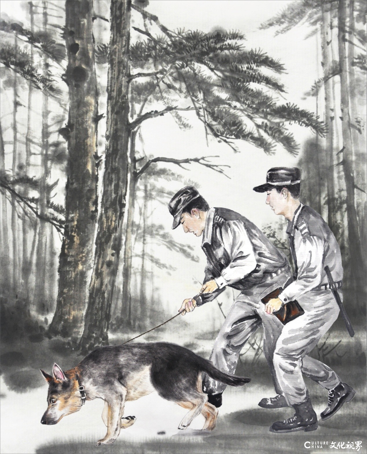 青年画家孙大勇应邀为金曾豪家园动物系列之《追风筝的狗》绘制插画