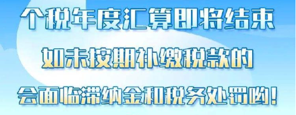 提醒！个税年度汇算本月结束，未按期补税将收滞纳金