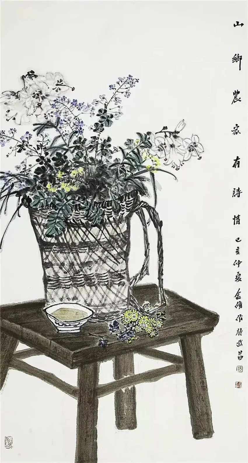 掬水月在手，弄花香满衣——品读著名画家魏金修的写意花鸟画