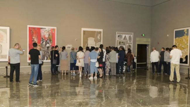 “蓝色齐鲁·首届山东省新文艺群体美术作品展”在济南市美术馆隆重开幕