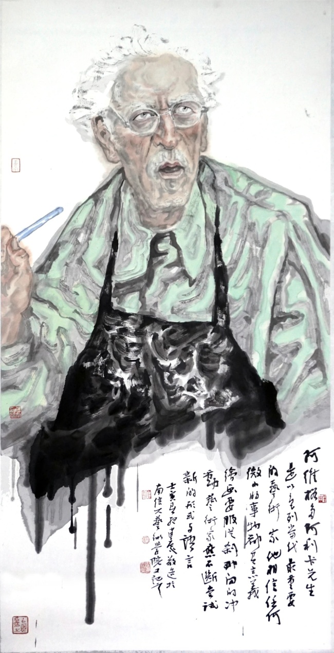 著名画家许建康应邀参加，“水墨方阵 · 乘物游心——全国中国画名家作品交流展（北京站）”开幕
