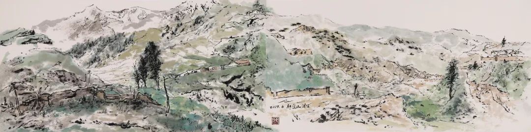 老同学王骁勇话“看山”：马刚的每一幅画，都是真情实感在流露