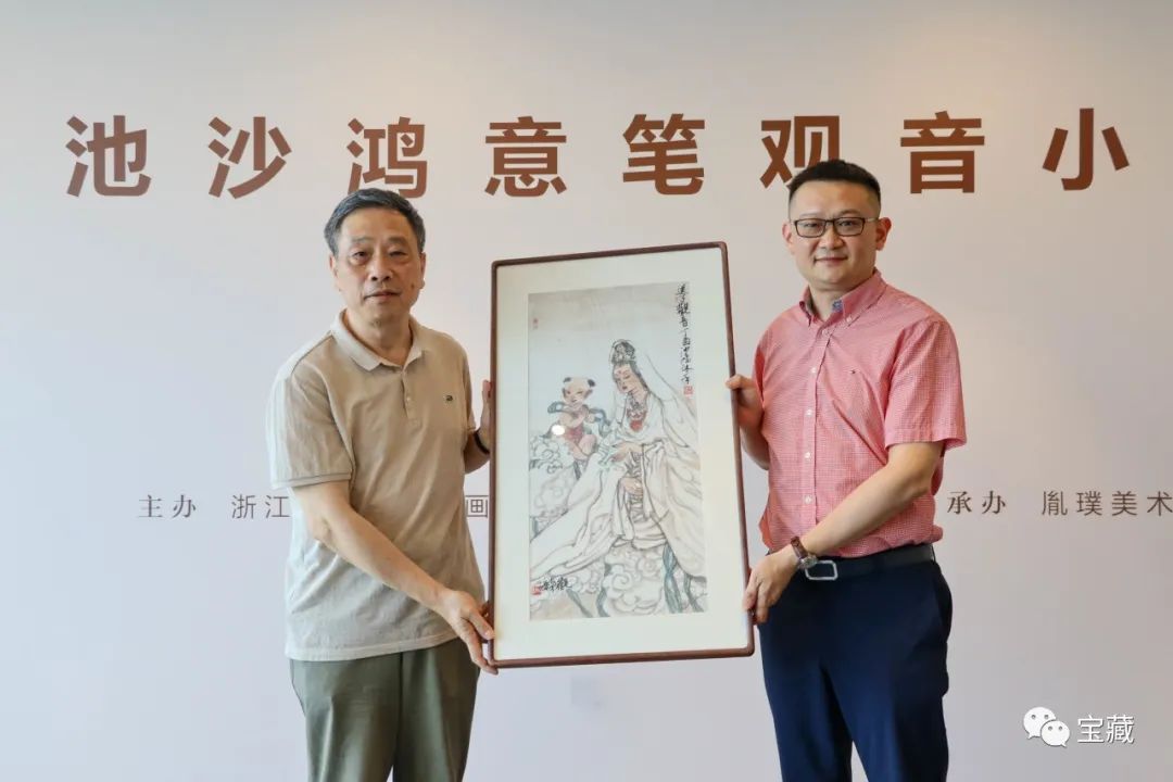 关照自己真善美的心灵，“观自在——池沙鸿意笔观音小品展”在胤璞美术馆启幕