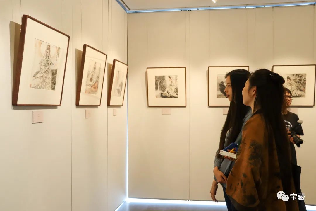 关照自己真善美的心灵，“观自在——池沙鸿意笔观音小品展”在胤璞美术馆启幕