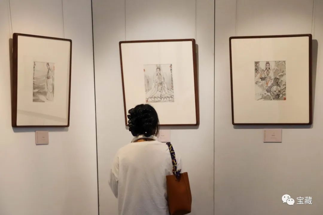 关照自己真善美的心灵，“观自在——池沙鸿意笔观音小品展”在胤璞美术馆启幕