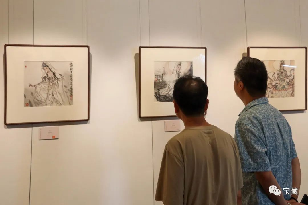 关照自己真善美的心灵，“观自在——池沙鸿意笔观音小品展”在胤璞美术馆启幕