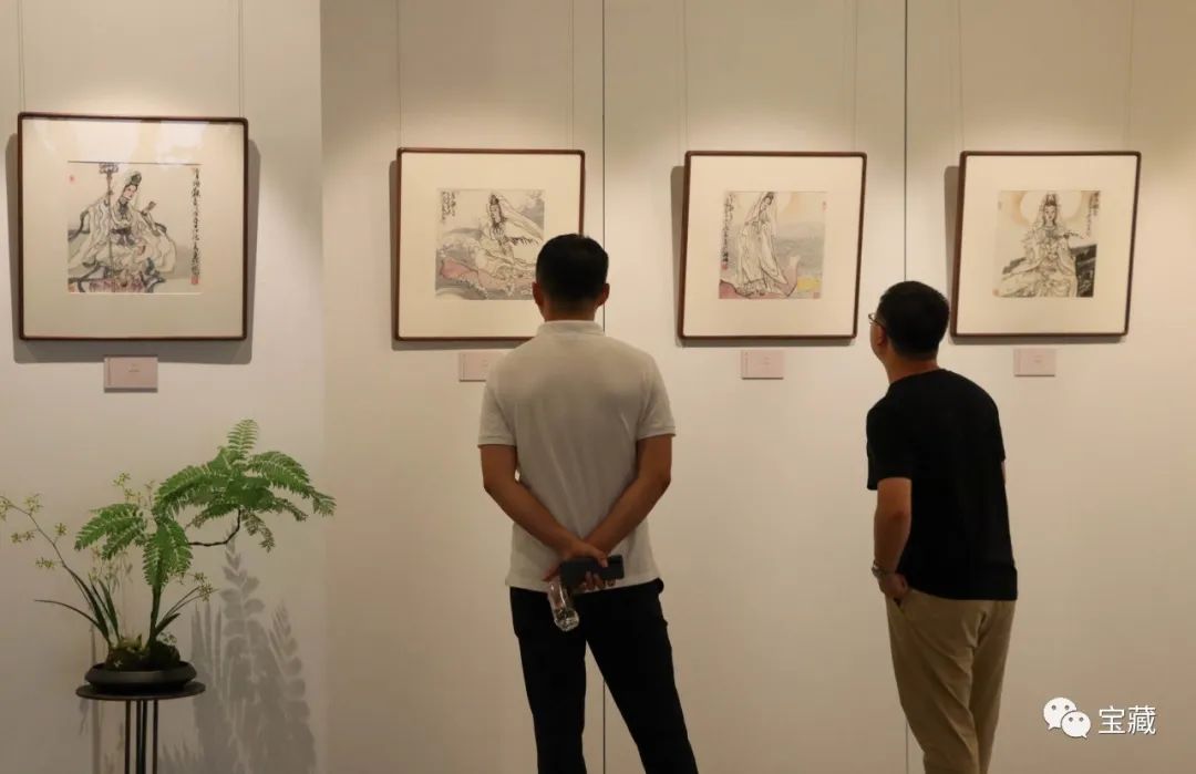 关照自己真善美的心灵，“观自在——池沙鸿意笔观音小品展”在胤璞美术馆启幕