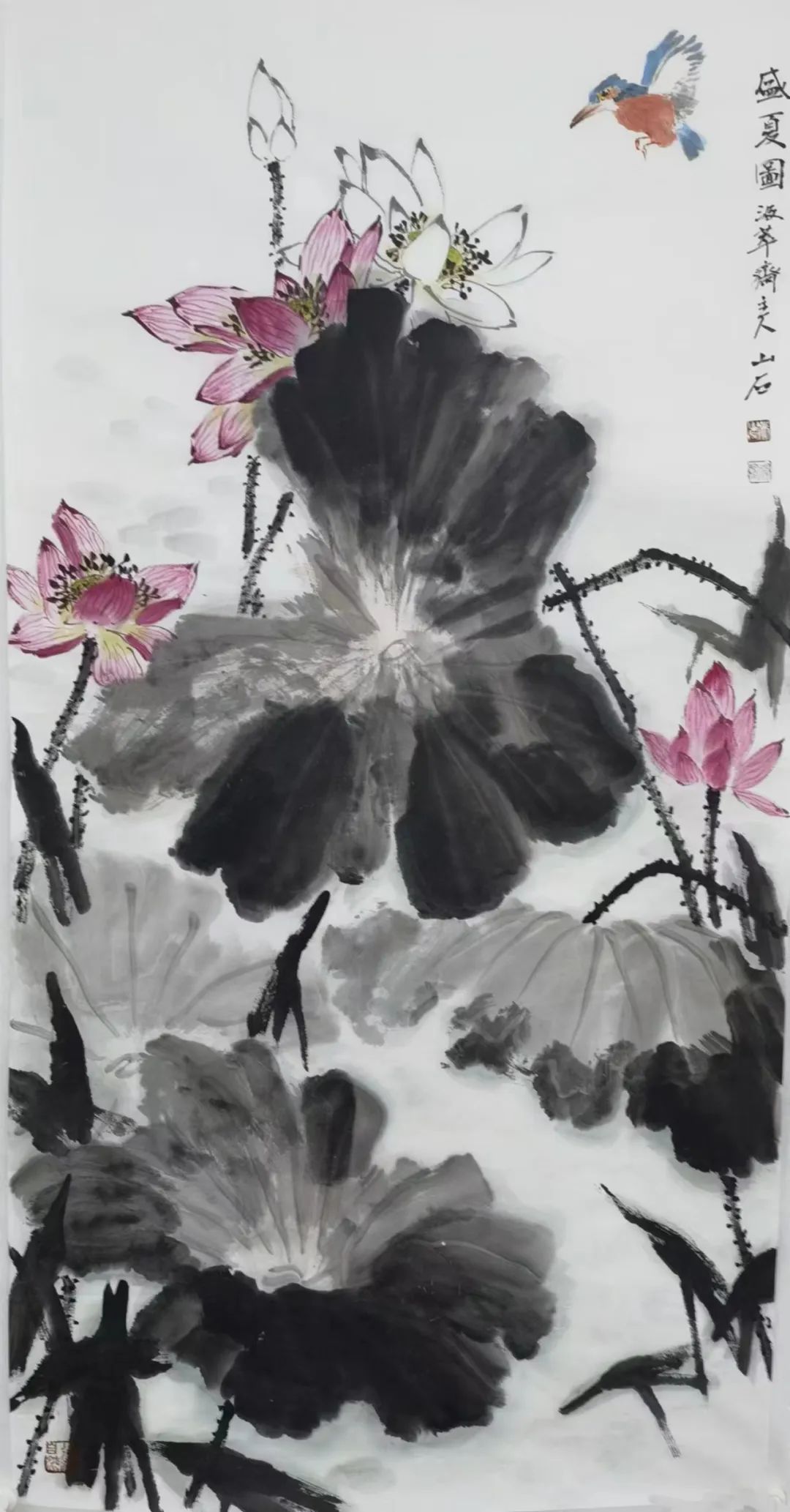 山水花鸟皆入墨，著名画家吴山石应邀参展“水墨丹青——第十一届济南泉水节书画名家邀请展”