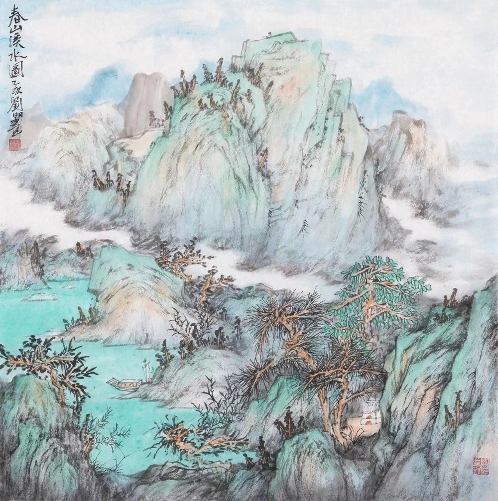 “笔墨振兴时代——著名画家刘明、解文豪二人学术联展”​将在青岛崔子范美术馆开展