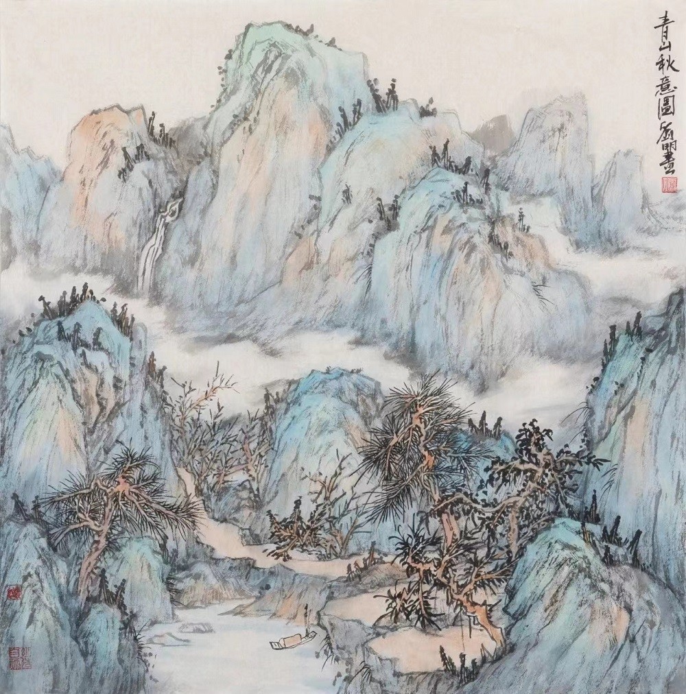 “笔墨振兴时代——著名画家刘明、解文豪二人学术联展”​将在青岛崔子范美术馆开展