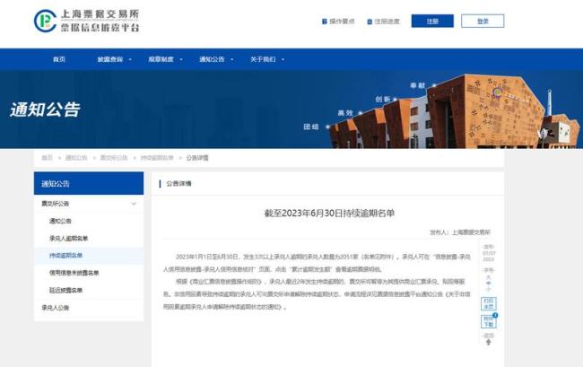 济南中智置业因商票逾期连续4个月被公示