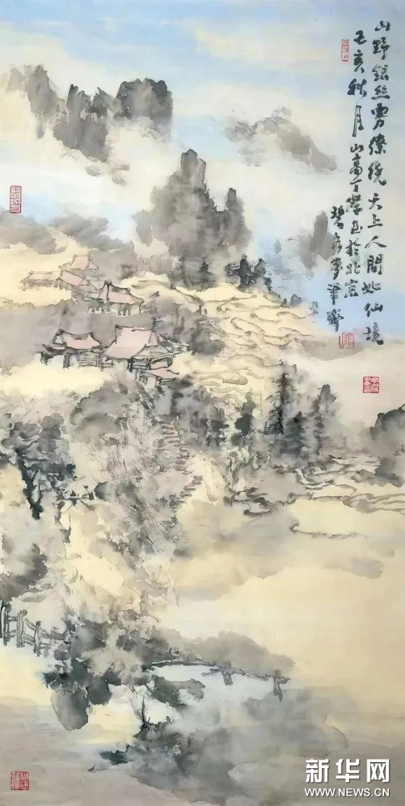 “京彩武隆·两代琢墨——丁杰/丁鼎中国画展”在重庆武隆区博象美术馆举办