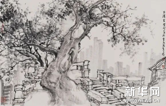 “京彩武隆·两代琢墨——丁杰/丁鼎中国画展”在重庆武隆区博象美术馆举办