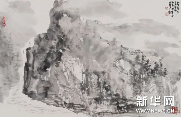 “京彩武隆·两代琢墨——丁杰/丁鼎中国画展”在重庆武隆区博象美术馆举办