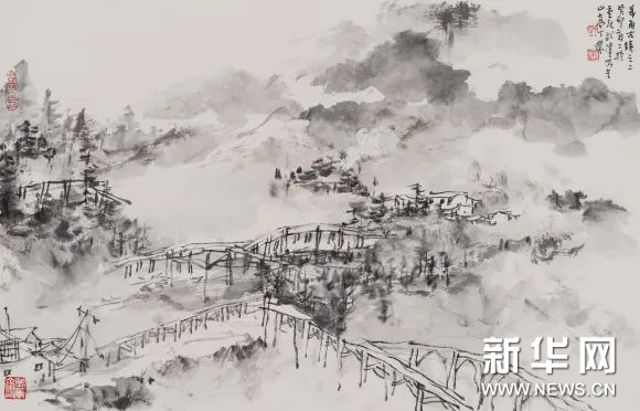 “京彩武隆·两代琢墨——丁杰/丁鼎中国画展”在重庆武隆区博象美术馆举办