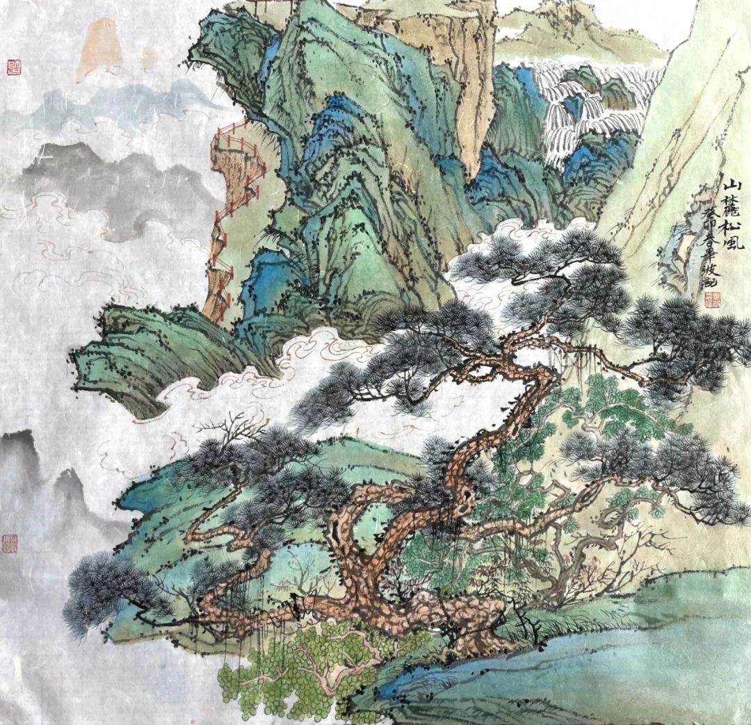 画图山川好，青年画家毕波应邀参展“水墨丹青——第十一届济南泉水节书画名家邀请展”