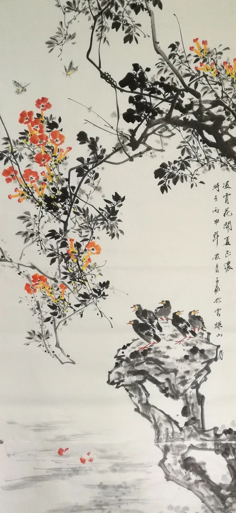 春华秋实草木静美，“花木禅心——王磊花鸟画作品展”在山东省文化馆展出