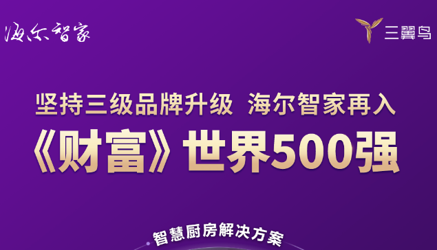 始终以用户为中心，海尔智家再入《财富》世界500强