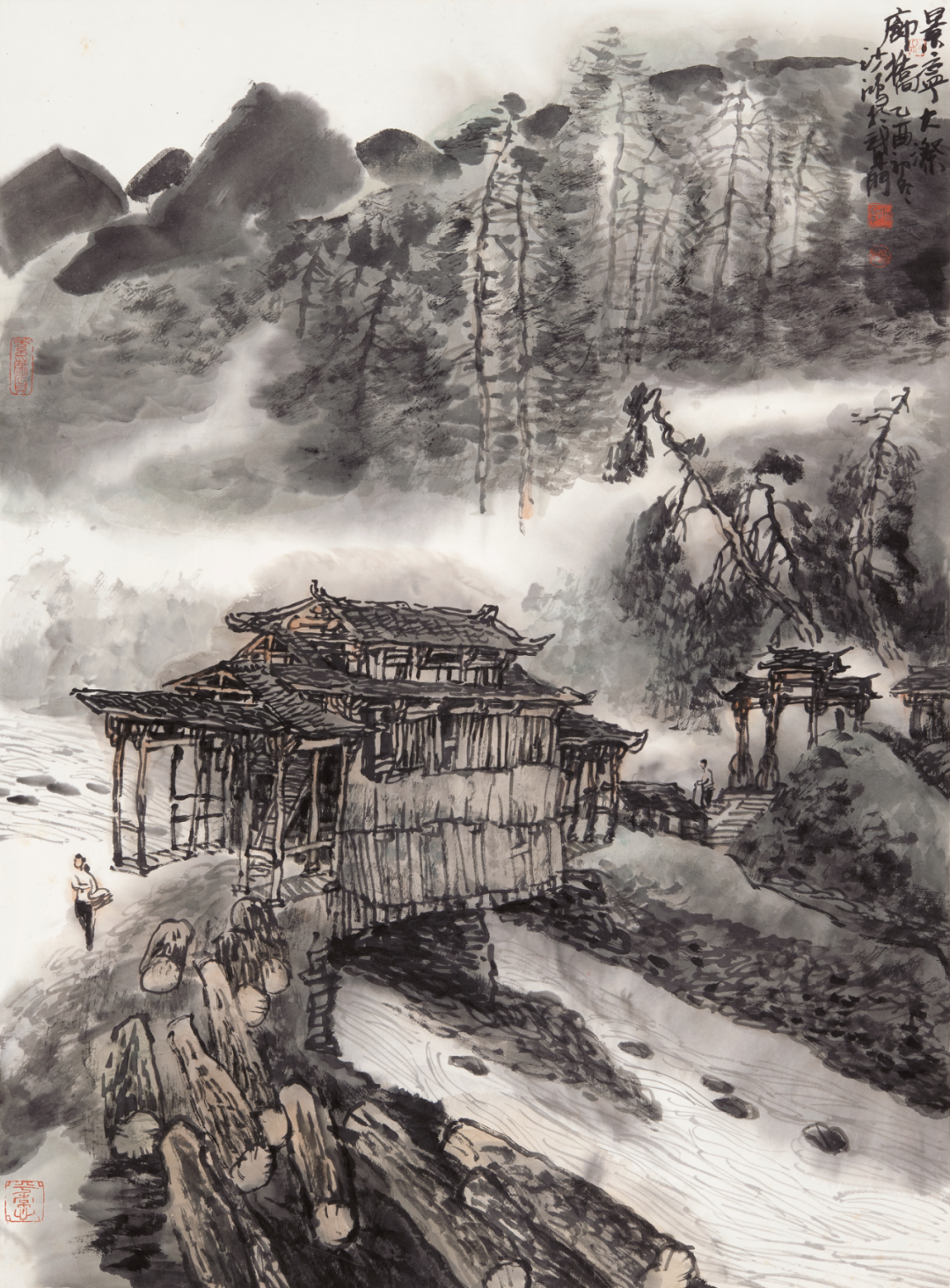 随心随缘，池沙鸿国画山水作品欣赏