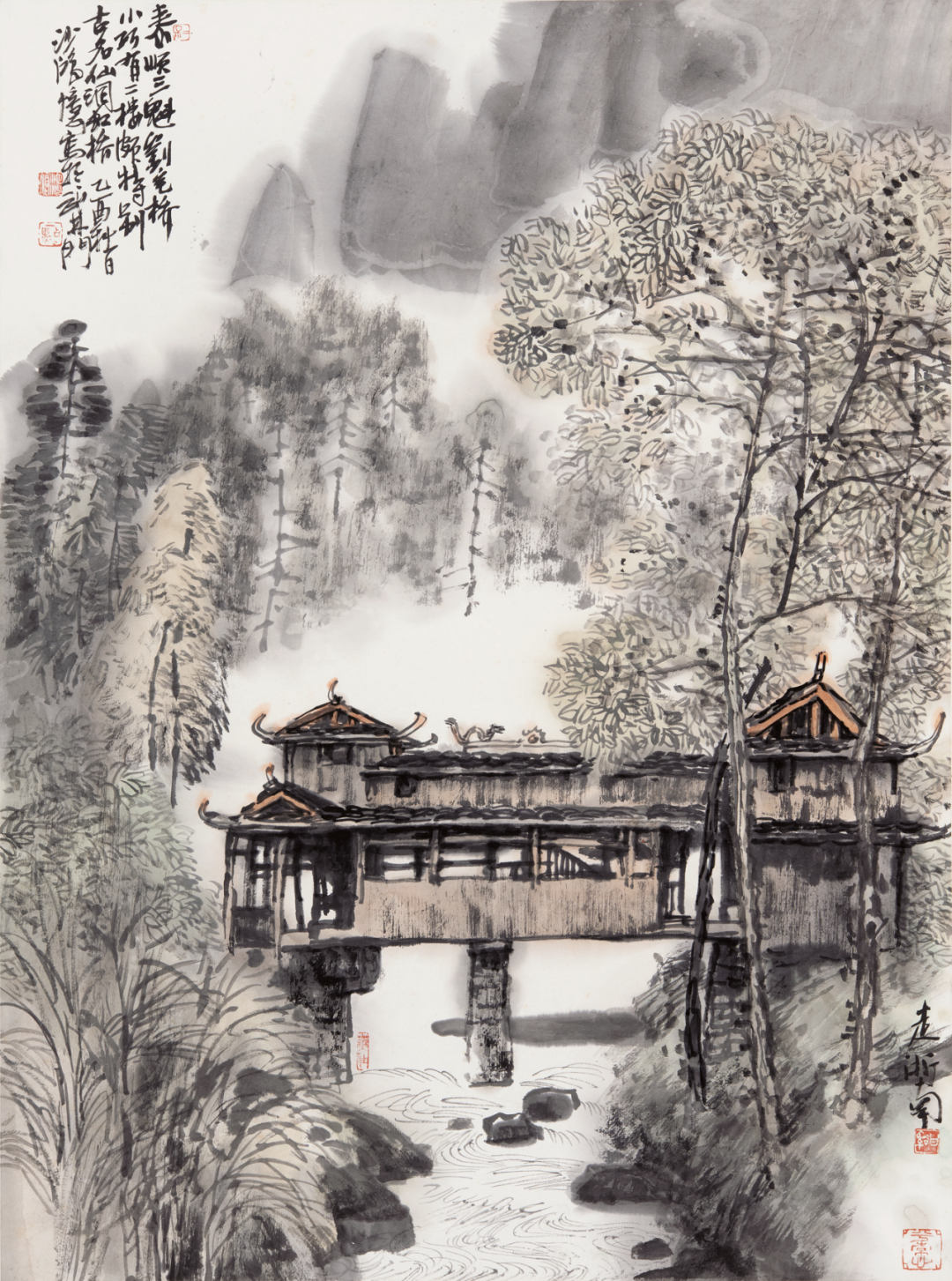 随心随缘，池沙鸿国画山水作品欣赏