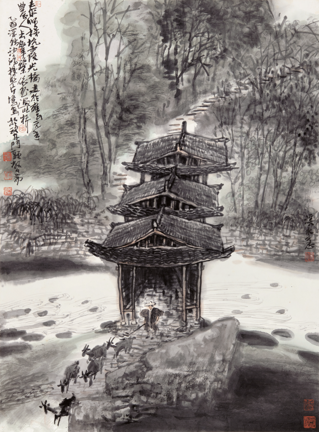 随心随缘，池沙鸿国画山水作品欣赏