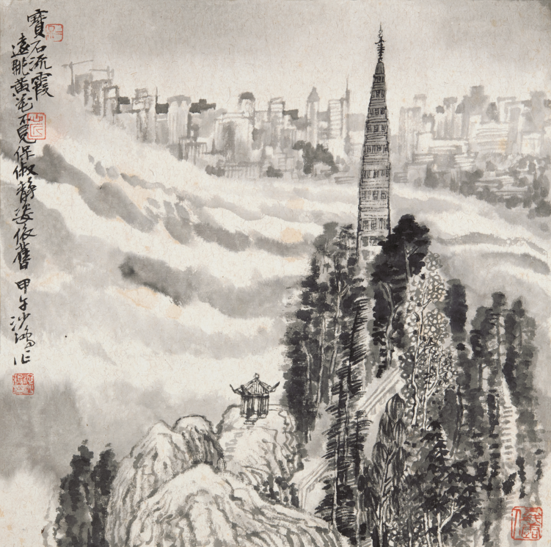 随心随缘，池沙鸿国画山水作品欣赏