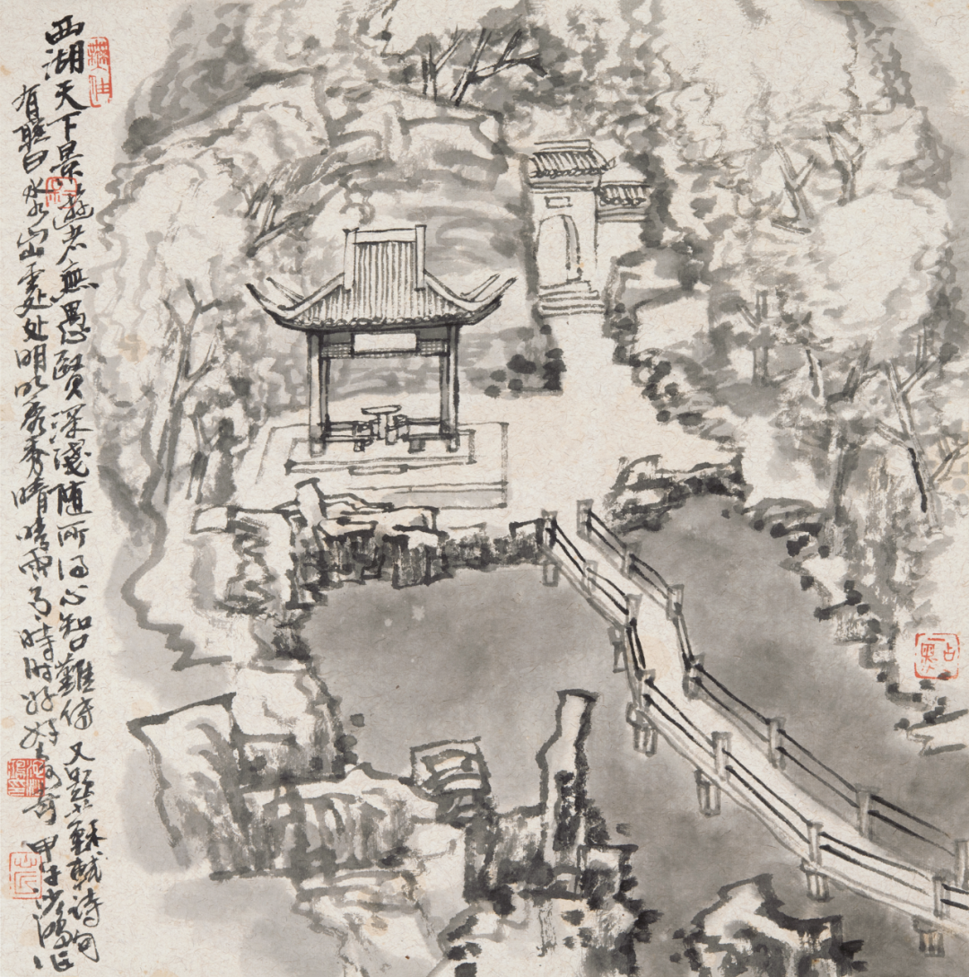 随心随缘，池沙鸿国画山水作品欣赏