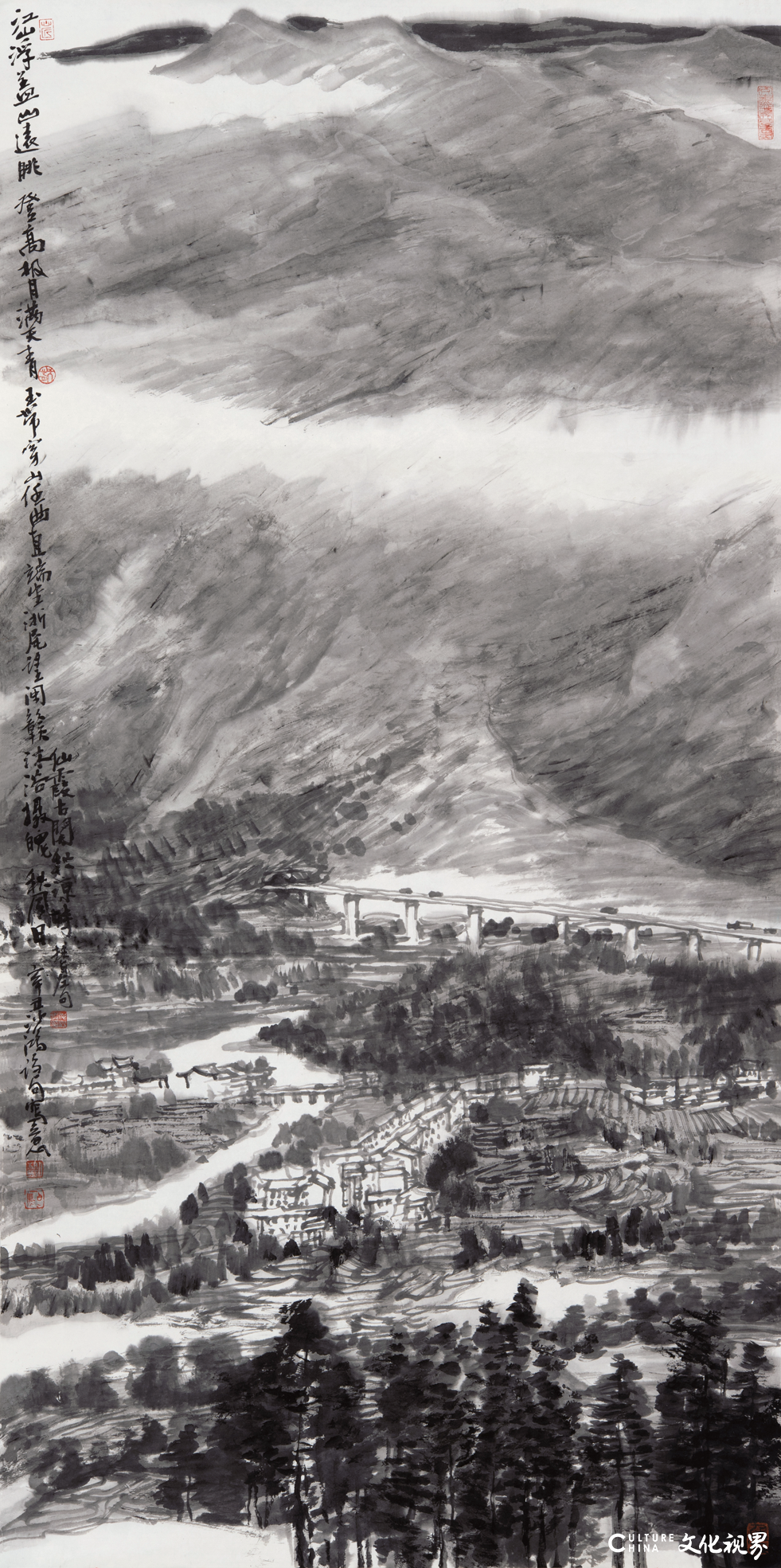 随心随缘，池沙鸿国画山水作品欣赏