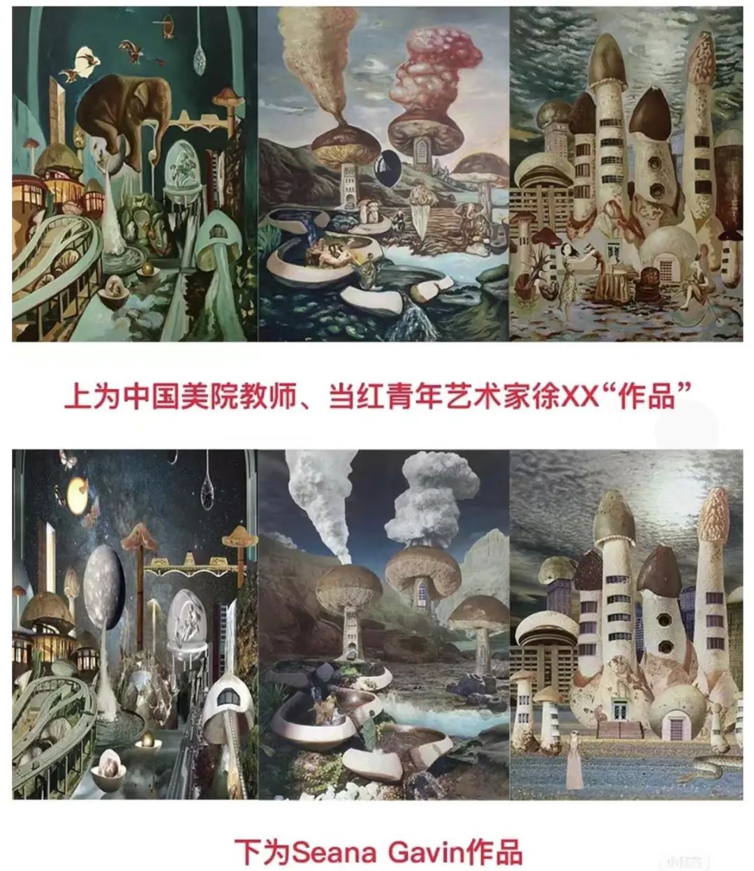 中国美术学院教师徐跋骋大量抄袭国外艺术家画作，被终止聘用