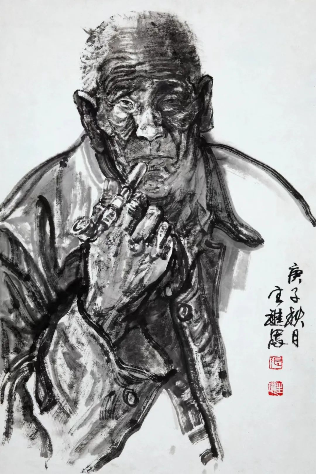 落笔无声，张生进回望故乡，带走画纸与乡恋