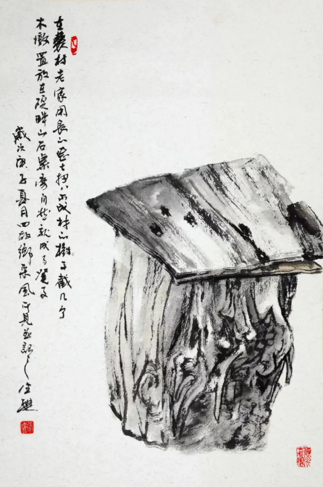 落笔无声，张生进回望故乡，带走画纸与乡恋