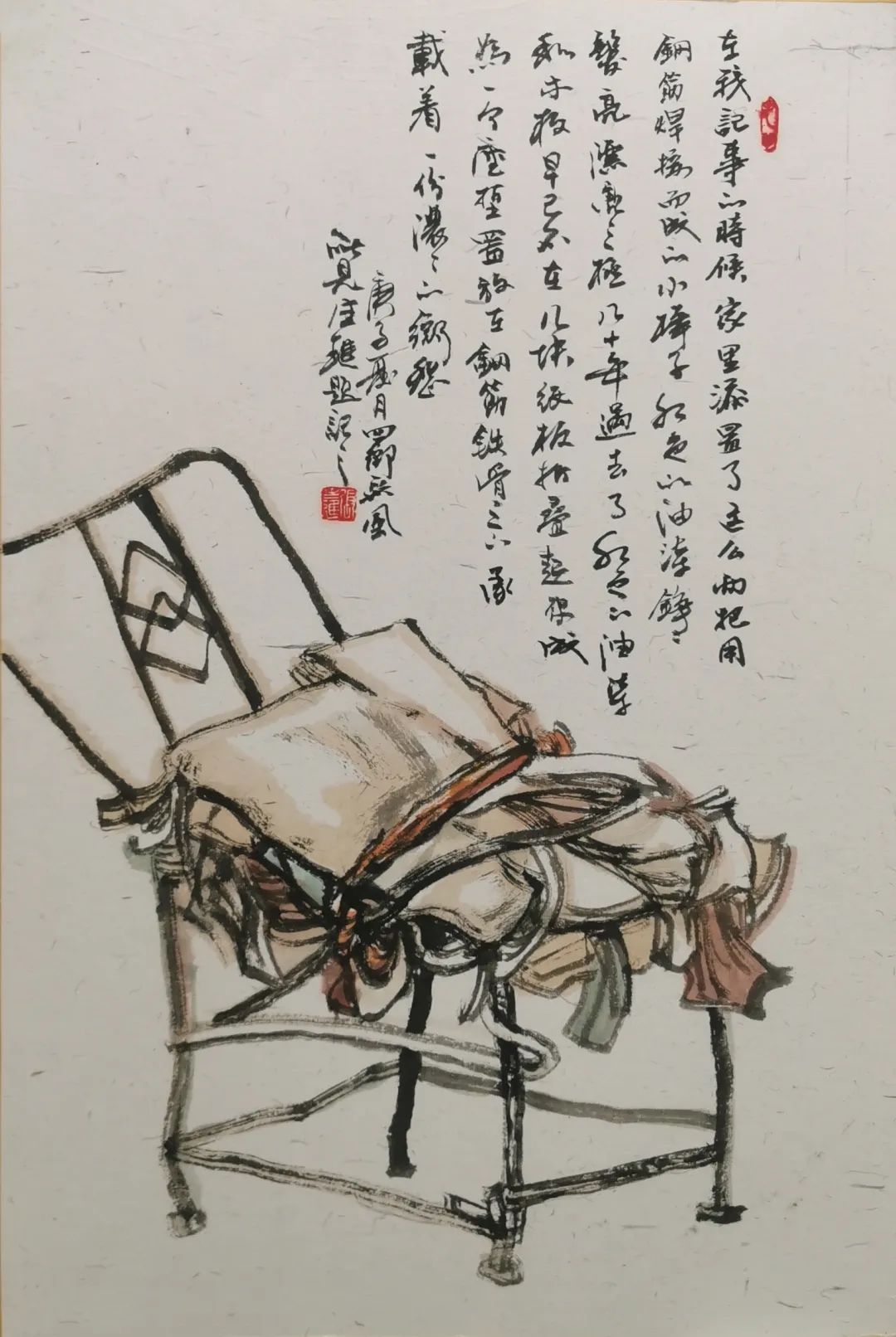 落笔无声，张生进回望故乡，带走画纸与乡恋