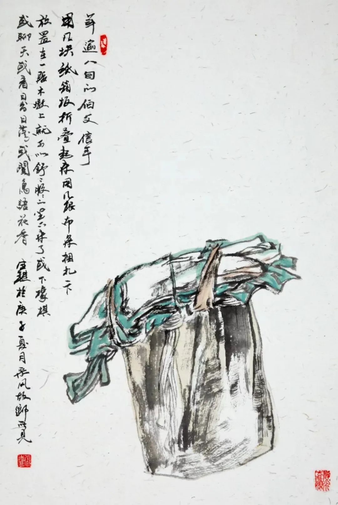 落笔无声，张生进回望故乡，带走画纸与乡恋