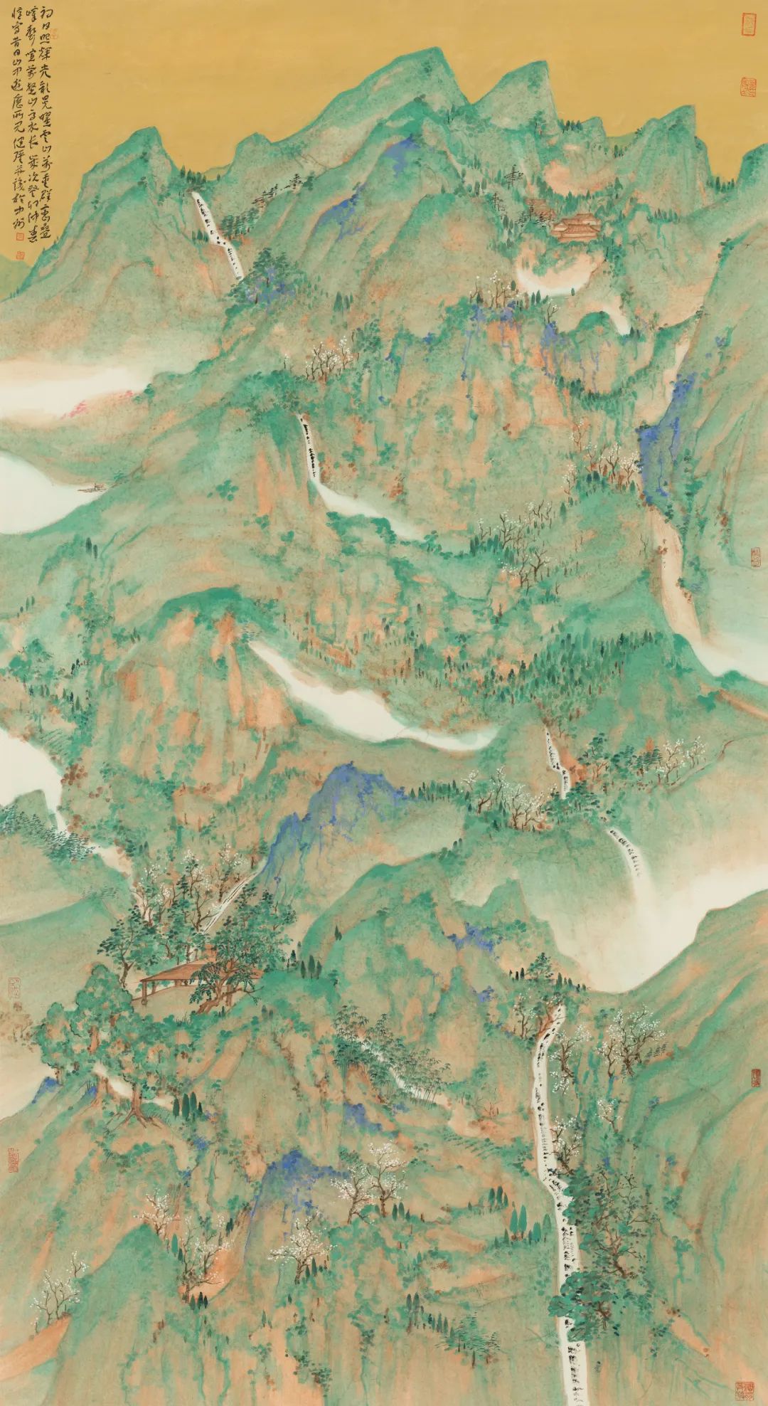 青山群峦皆际会，“光耀千里 · 李健强中国画作品展（青绿篇）”将于9月6日在河南省美术馆开幕