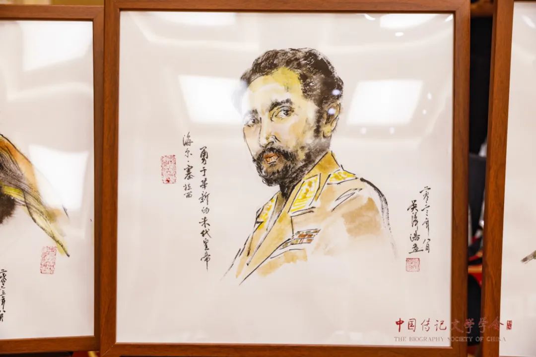 用画笔传递文化和友谊，吴泽浩“一带一路”人物画像展在北京举行