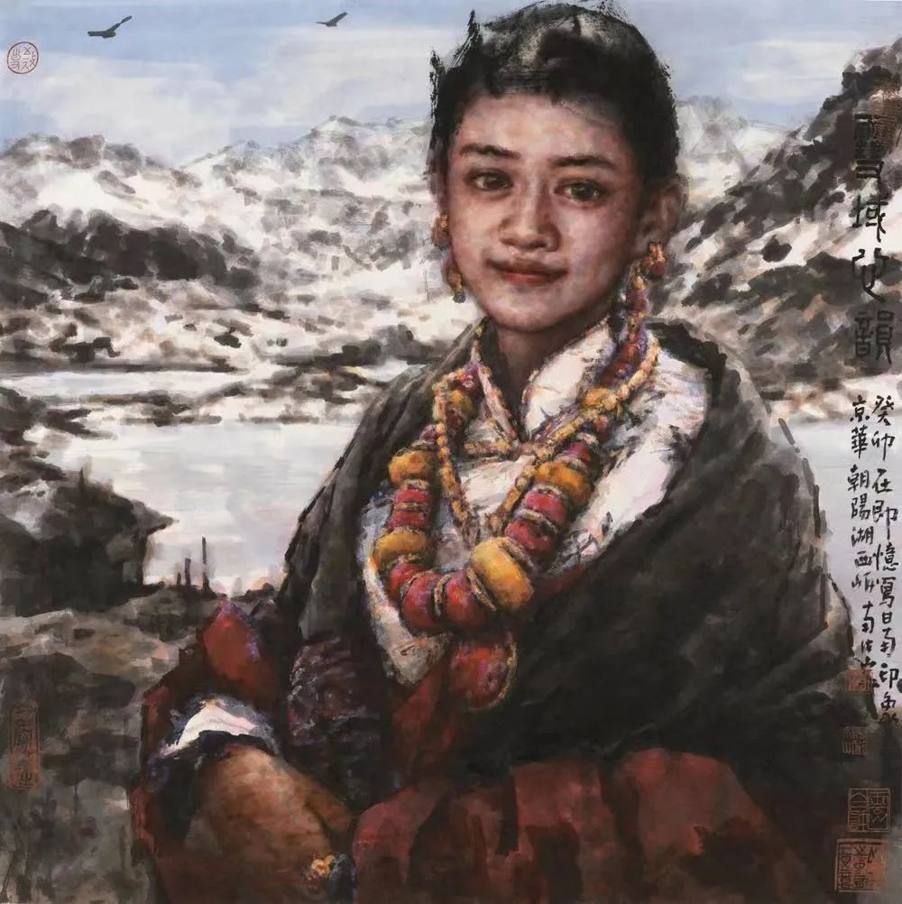 著名画家南海岩应邀参展“砚边守信——中国画名家邀请展”，唱一曲甘南圣歌