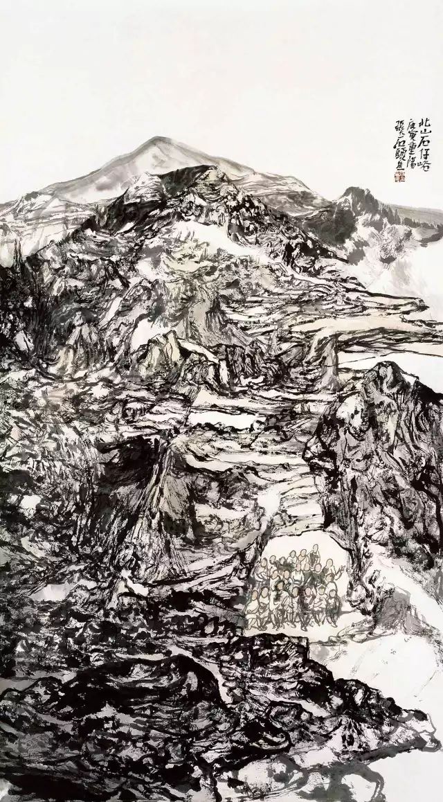 北山大戏上演，著名画家张志民应邀参展“书画山东——第八届（2023）中国画作品展”