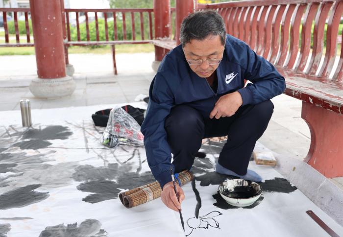 马卫巍大写意花鸟画秋季写生班在滨州无棣古城开班